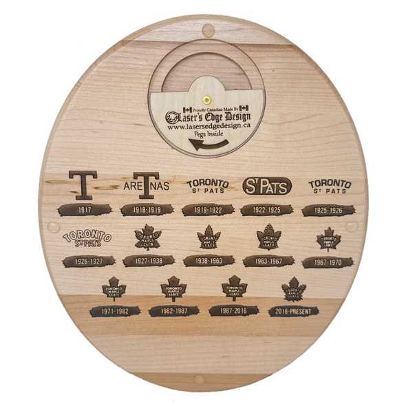 3D Toronto Maple Leafs Heritage Series Cribbage Board