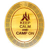 Keep Calm and Camp on Cribbage Board