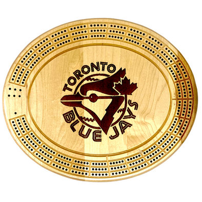 Engraved Toronto Blue Jays Cribbage Board