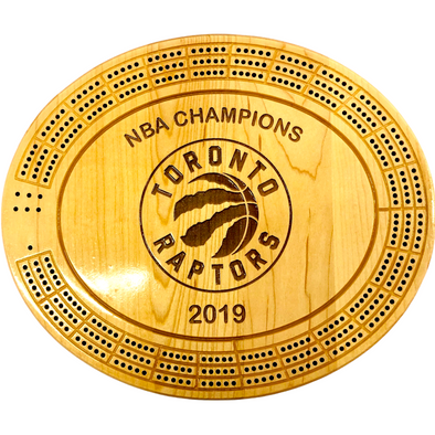 Toronto Raptors Cribbage Board