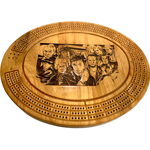 Engraved Dr Who 2 Cribbage Board