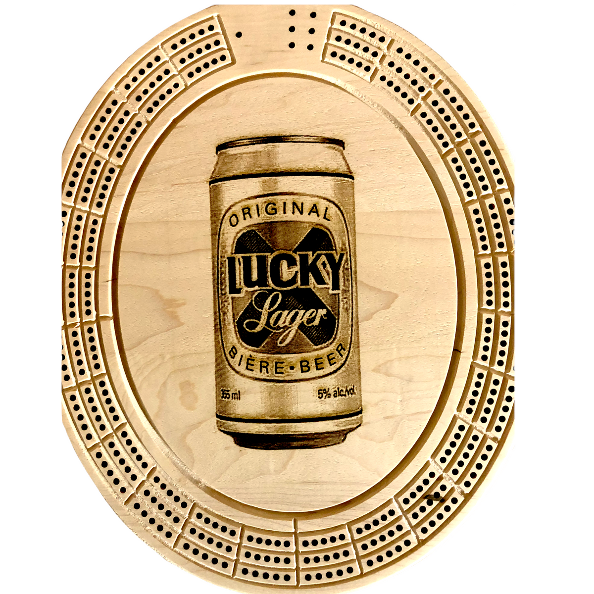 Lucky Beer Cribbage Board | Laser's Edge Design RD