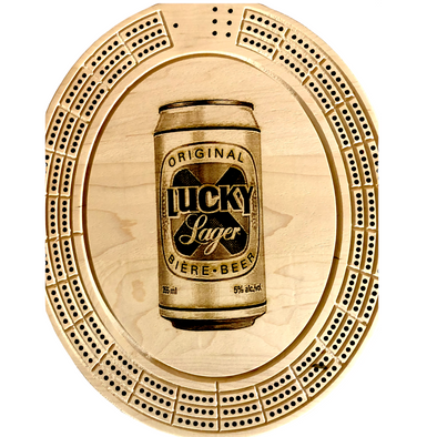 Lucky Beer Cribbage Board