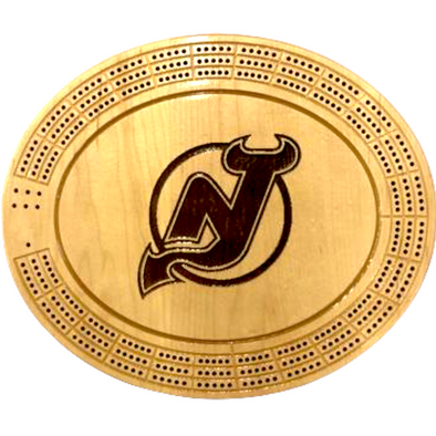 New Jersey Devils Cribbage Board