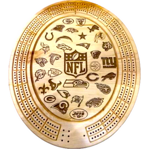 Engraved NFL Cribbage Board