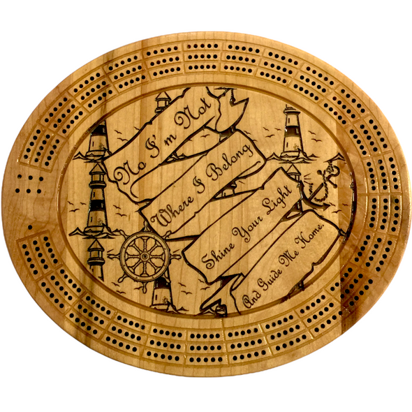 Shine your Light Cribbage Board
