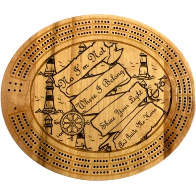 Shine your Light Cribbage Board