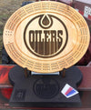 Engraved Edmonton Oilers Cribbage Board - Stand Sold Separately - Laser's Edge Design RD